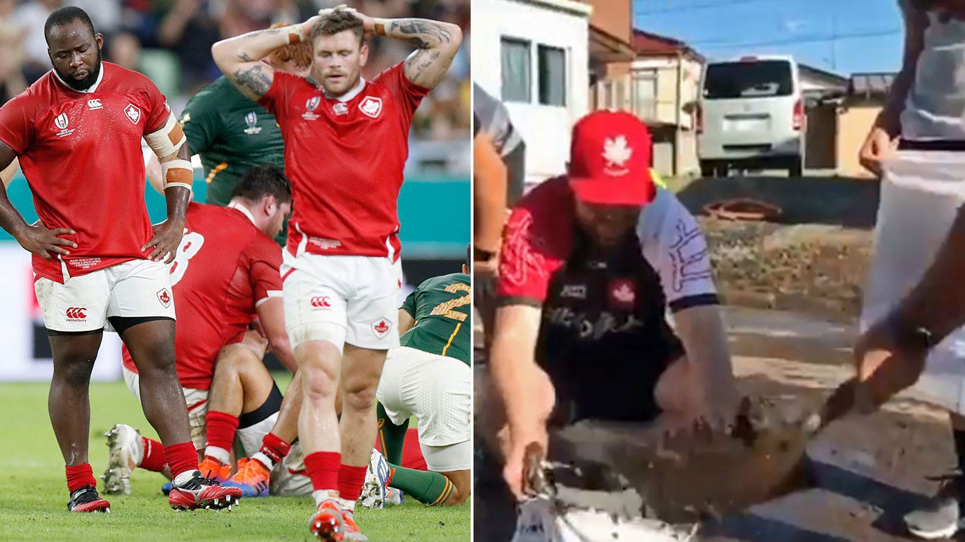 Canadian rugby team's selfless act after RWC campaign in Japan ends