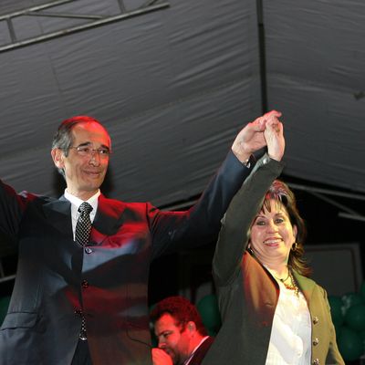 Guatemalan President Alvaro Colom and Sandra Torres