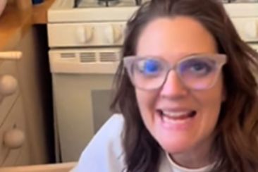 Drew Barrymore is in the process of spring cleaning her kitchen