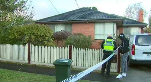 Authorities were called to the Frankston property after multiple shots were fired into a family home. Picture: 9NEWS