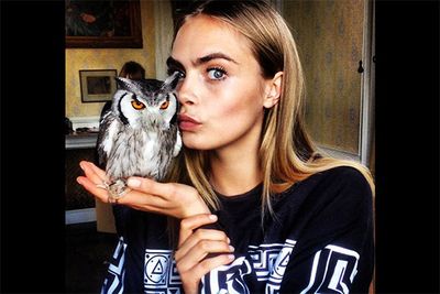 As far as pouty pics go, this is certainly the most unique pose we've ever seen. And who better to bring in a new craze of <i>owlface</i> photos than the eternal London "it" girl, Cara Delevingne. <br/><br/><i>Image: Instagram @caradelevingne</i>