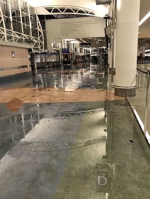 Auckland Airport flooding subsides