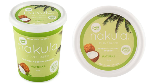 Nakula dairy-free yoghurt recalled after milk found in product.