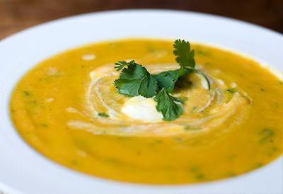 Recipe: <a href="http://kitchen.nine.com.au/2016/05/05/15/15/carrot-and-honey-wellness-soup" target="_top">Carrot and honey wellness soup</a>