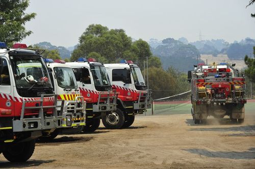 Fire crews are prepared for potential fires that may break out from the heat today. (AAP)