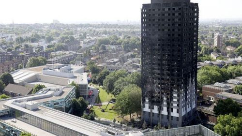 UK police said the blaze began inside a faulty fridge. (AFP)