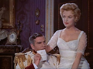 Marilyn Monroe and Laurence Olivier in The Prince and the Showgirl.