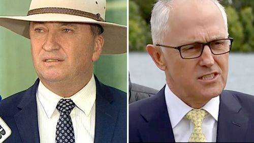 The PM and his deputy publicly traded barbs over his affair with Vikki Campion last week. (9NEWS)