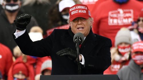 Donald Trump calling on his supporters to march on the Capitol yesterday.