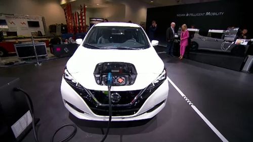 The Nissan Leaf is an electric vehicle that can be charged at home.