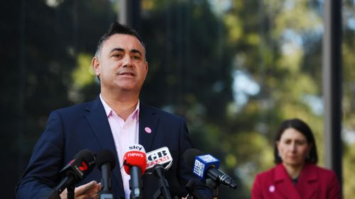 NSW Deputy Premier John Barilaro today (Photo:Dean Lewins)