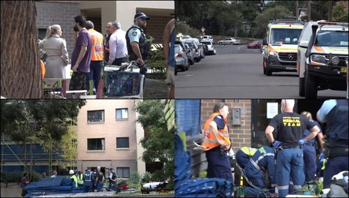 Sydney woman injured after man falls three storeys and lands on her