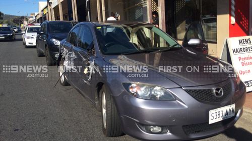 Another vehicle was also damaged. (9NEWS)
