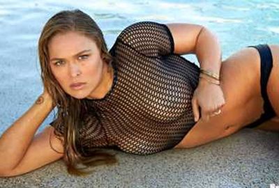 UFC queen Ronda Rousey also stripped down for the SI swimsuit edition.