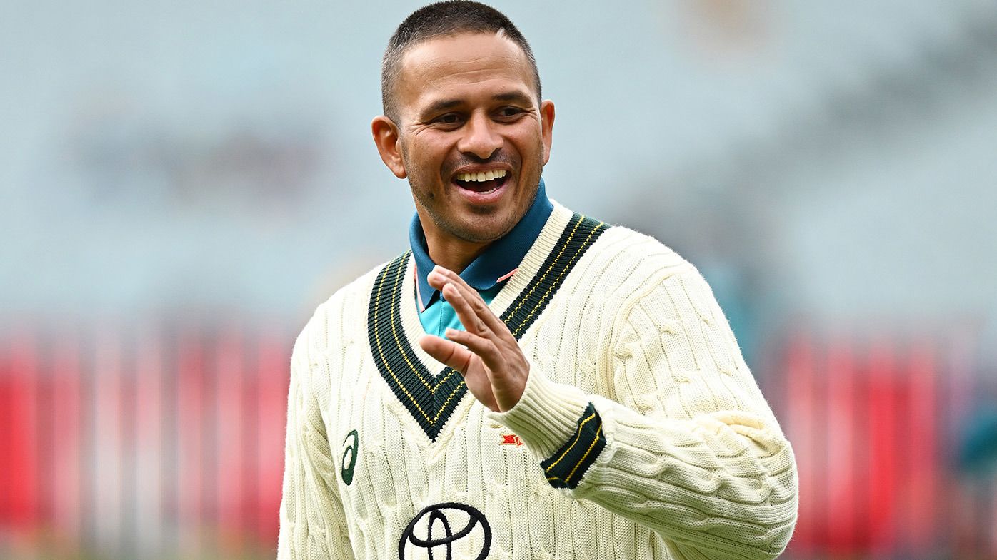 Usman Khawaja during the Boxing Day Test.