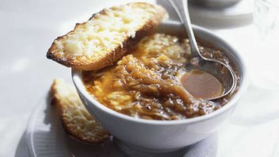 <strong>French onion soup</strong>