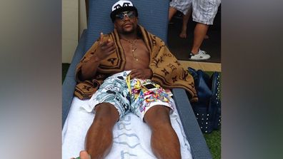 IN PICTURES: Floyd Mayweather flaunts his wealth at the 'big boy mansion' (Gallery)