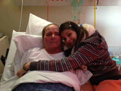 Chantelle Pellegrini with her dad Augusto after he was diagnosed with cancer.
