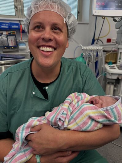 Tanya Hennessy with her baby girl