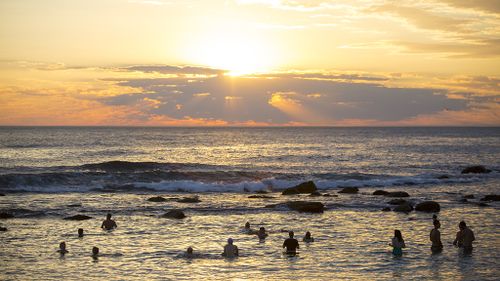 The cool change follows an evening of sweltering heat across the state. (Adam Bovino/9NEWS)