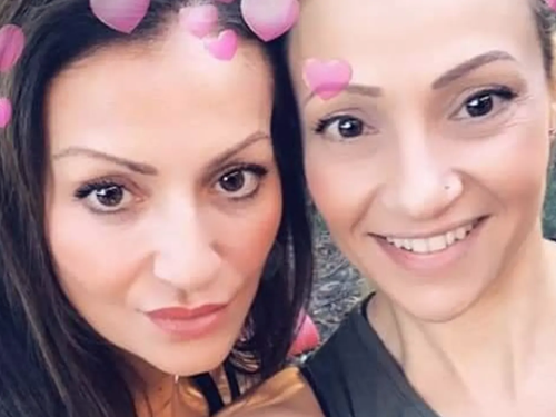 Marina Ramadan with her sister Lordy, who was killed last week on the Gold Coast.
