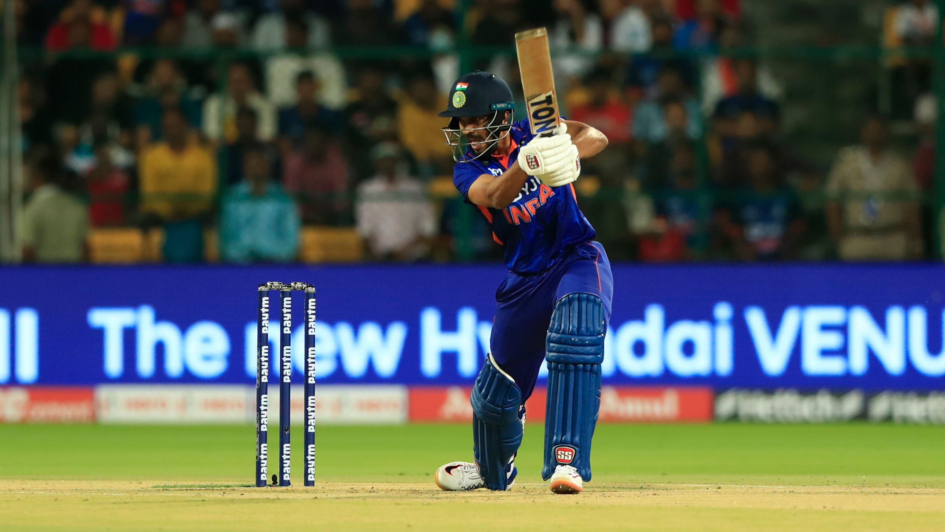 Ruturaj Gaikwad of India plays a shot during the 5th T20 International match between India and South Africa at  M. Chinnaswamy Stadium on June 19, 2022 in Bangalore, India. (Photo by Pankaj Nangia/Gallo Images/Getty Images)