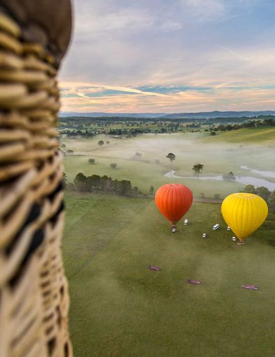 Take a hot air balloon ride over the Gold Coast Hinterland