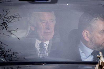 King Charles III leaves Clarence House in London, Tuesday Feb. 6, 2024.