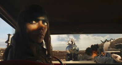 Anya Taylor-Joy in a scene from "Furiosa: A Mad Max Saga." 