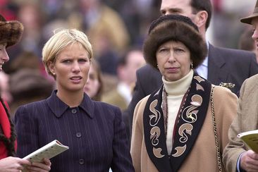 CHELTENHAM, UNITED KINGDOM - MARCH 16:  Princess Anne, The Princess Royal, With Her Daughter Zara Phillips At Cheltenham Races.  (Photo by Tim Graham Photo Library via Getty Images)
