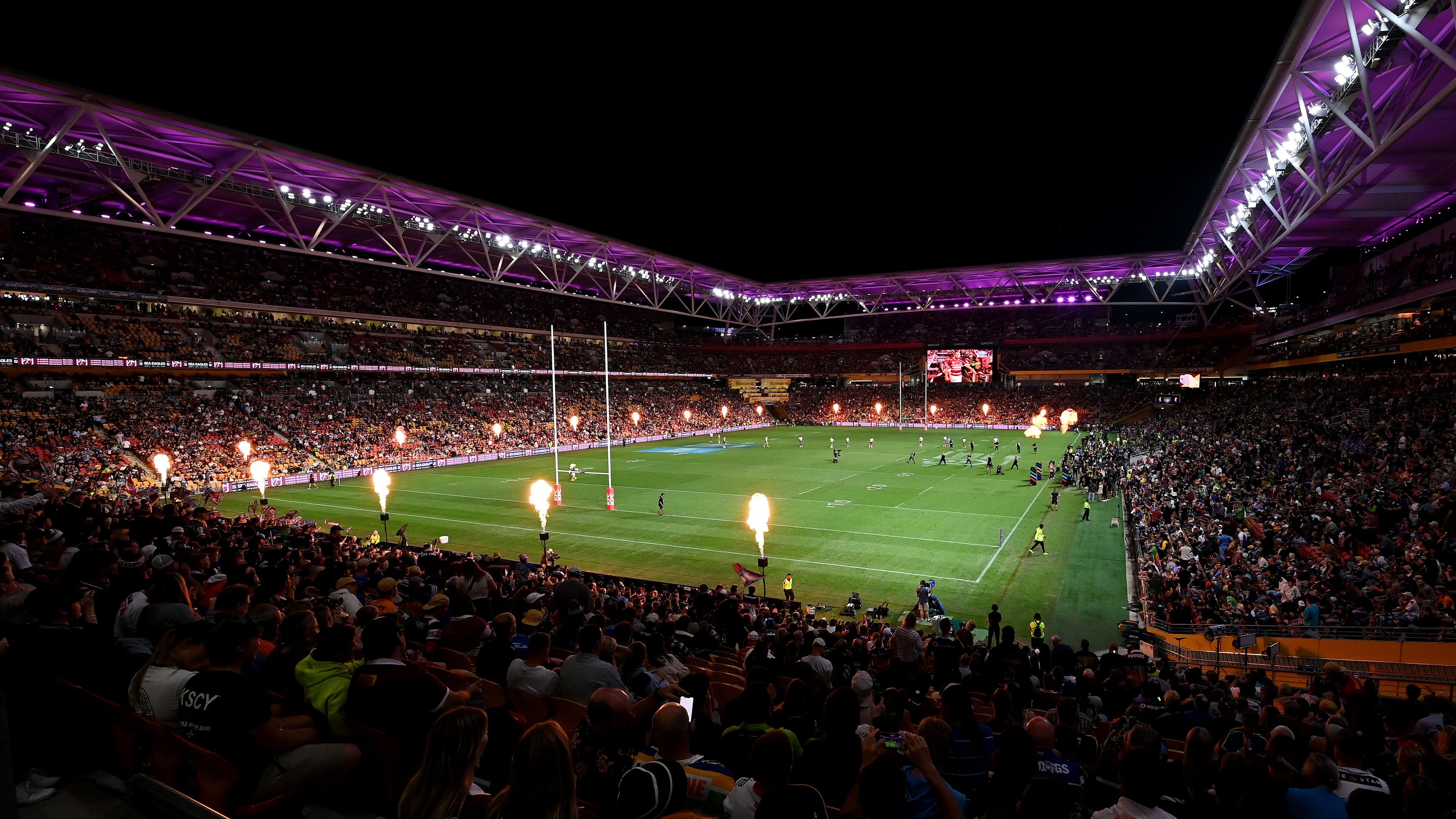  General view during the round 10 NRL match between Manly Sea Eagles and Brisbane Broncos at Suncorp Stadium on May 05, 2023 in Brisbane, Australia. (Photo by Bradley Kanaris/Getty Images)