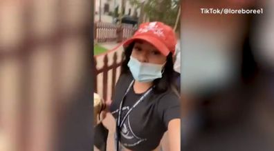 TikTok followers have expressed concern for the woman's safety.