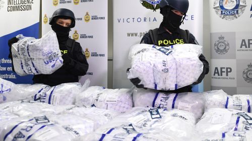 Men charged after 300kg of ice ingredient found in washing powder in Melbourne