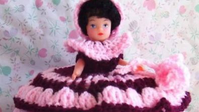 Toilet roll cover doll