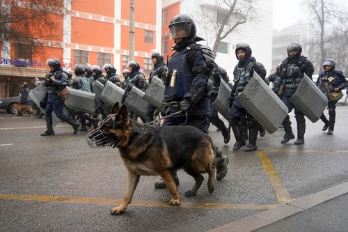 About 5800 people have been detained during the unrest, according to the government.
