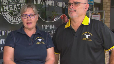 Lisa and Dale Wagner family-owned Glasshouse Butcher on Sunshine Coast robbed of 400kg of Christmas meats