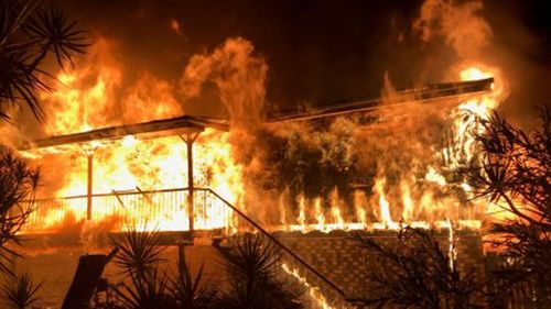 The fire destroyed the Crestmead home.