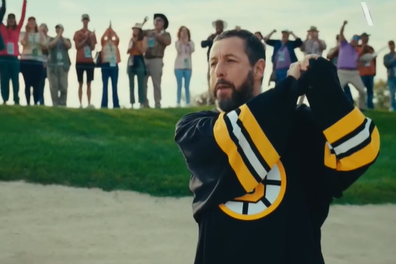 Adam Sandler in the first trailer for Happy Gilmore 2