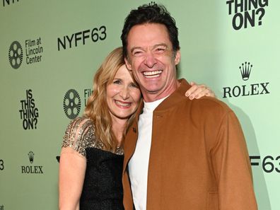 Laura Dern and Hugh Jackman 