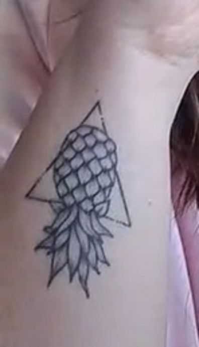 Pineapple tattoo mistake
