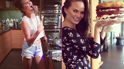 In a world of stick-thin waifs on diets of kale and dust, Chrissy Teigen is a model who loves food and takes a refreshingly YOLO attitude to culinary indulgence.<br/><br/>John Legend's wife is a food blogger, a judge on MTV's new cooking show <i>Snack-Off</i> and regularly shares her own recipes on Instagram. Watch your throne, Nigella!<br/><br/>Here are our top 15 shots of Chrissy and her love affair with food.<br/><br/>Author: Adam Bub. <b><a target="_blank" href="http://twitter.com/TheAdamBub">Follow on Twitter</a></b>. Approved by Amy Nelmes.<br/><br/>Images: Instagram/Chrissy Teigen