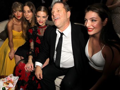 Recording artist Taylor Swift, musician Este Haim, actress Jaime King, producer Harvey Weinstein and recording artist Lorde attend The Weinstein Company & Netflix's 2015 Golden Globes After Party.