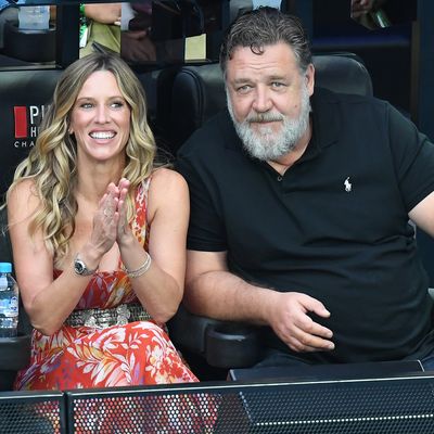Australian Open 2023: Russell Crowe and Britney Theriot