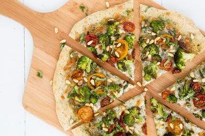 <strong>Dinner: Broccoli
pizza</strong>