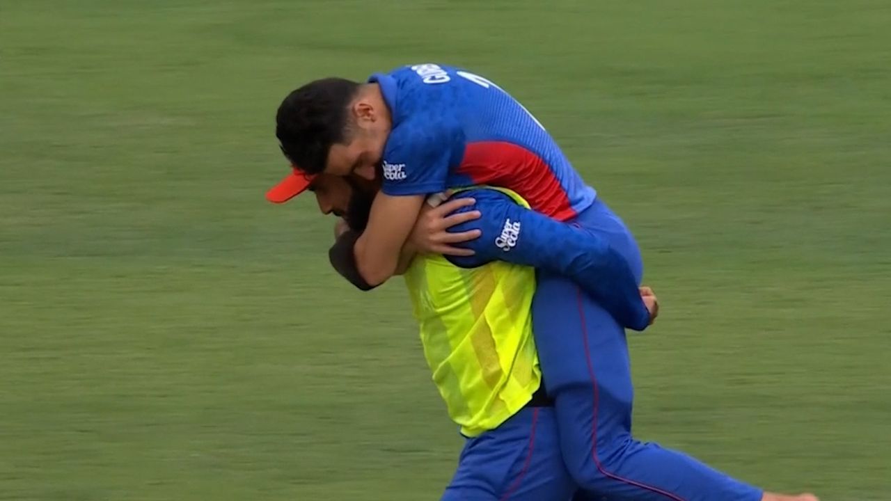 Excruciating golden duck as opening batter is struck and has to be carried off in T20 World Cup warm-up