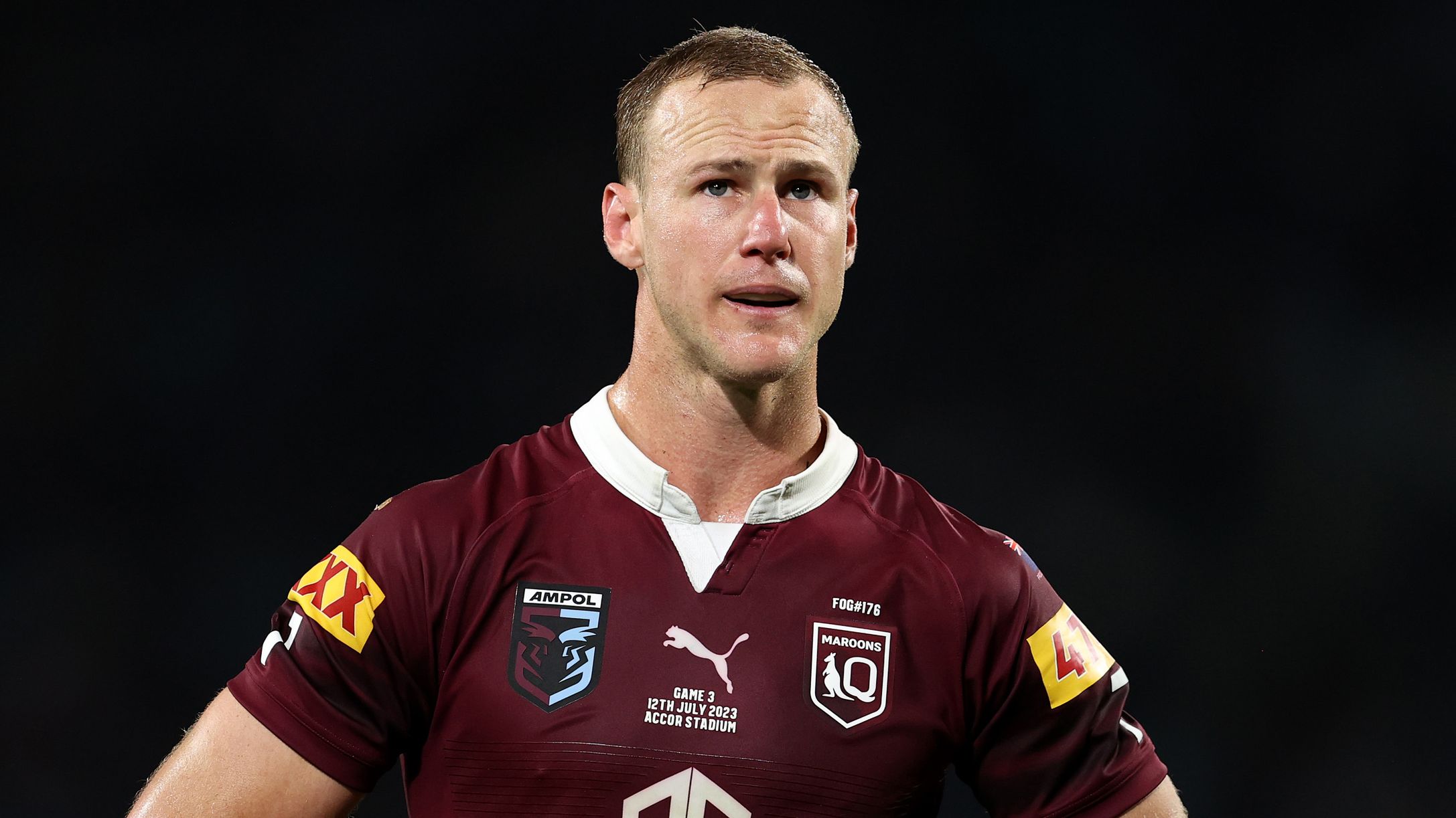 Daly Cherry-Evans commiserates the Maroons loss in game three of the State of Origin series.