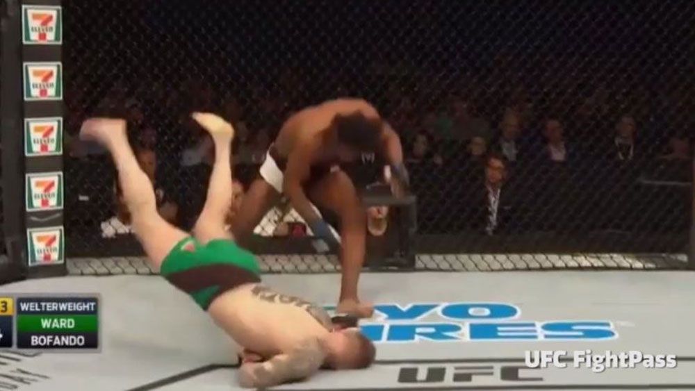UFC fighter wins bout with vicious body slam