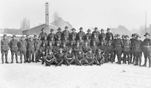 Members of the 1st Australian Tunnelling Company. Three of their sappers died on November 4 1918 and were among the last Australians to die in combat during World War 1. (Australian War Memorial).