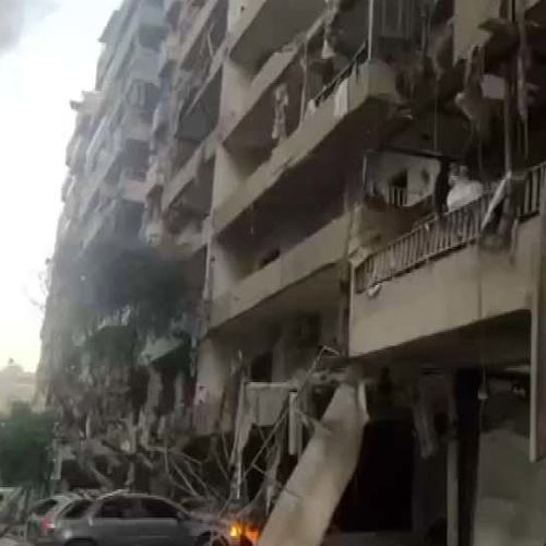 There's not much left of Melbourne woman Samar's home in Lebanon.