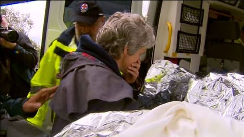 Luke's mother joined her son in an ambulance to Alexandra Hospital. (9NEWS)